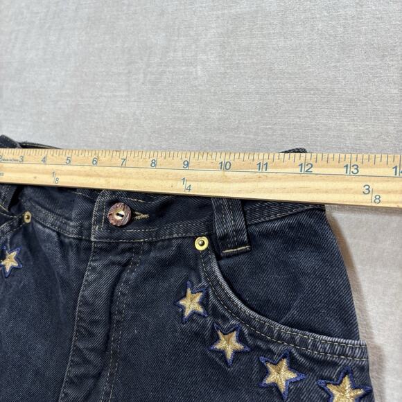 Vintage ESCADA by Margaretha Ley High Rise Jeans 80s Anchor Stars Nautical Sz 34 - Picture 7 of 15